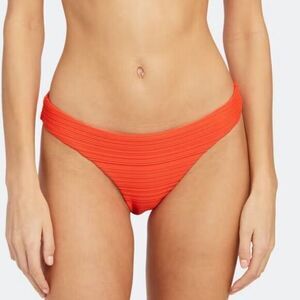 NEW Mara Hoffman Kay Low‎ Rise Bikini Bottom, Orange, Large